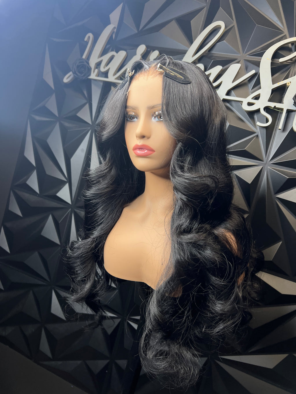 22” Jet black body wave 6x6 HD Lace